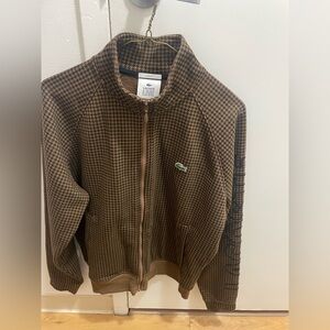 Lacoste live track jacket brown size M